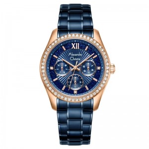Alexandre Christie AC 2645 Rosegold Blue One BFBURBU1